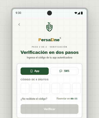 Panel de seguridad PersalOne